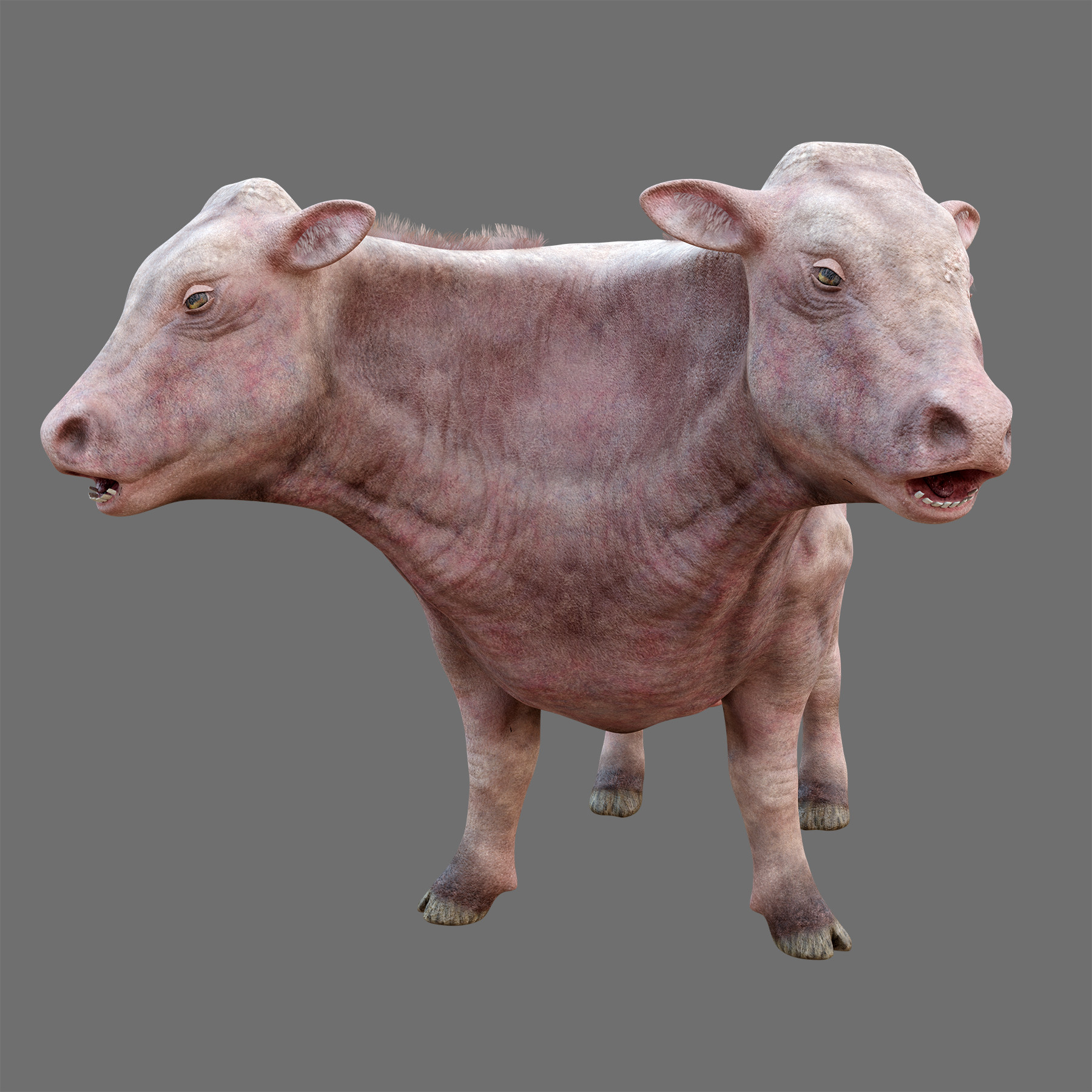 Artstation Mutated Cow Game Assets