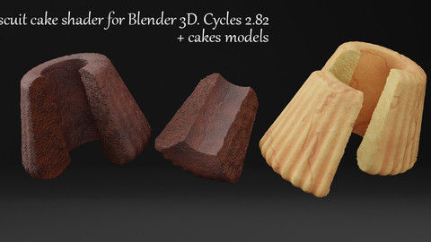 Biscuit Cake Shader For Blender 3d. Cycles 2.82