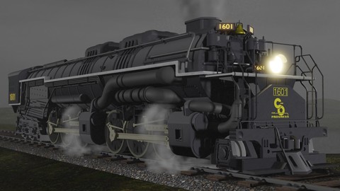 Allegheny H-8 2-6-6-6 Engine #1601 3D model