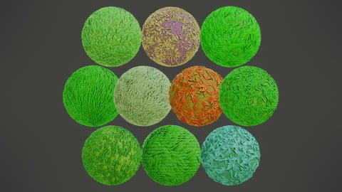 Stylized PBR Grass Textures