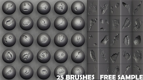 Zbrush - Stone Cracks Vol.1