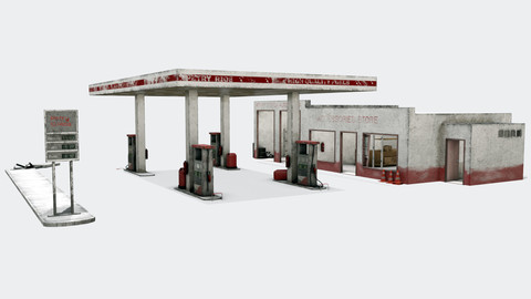 Old Gas Station Abandoned