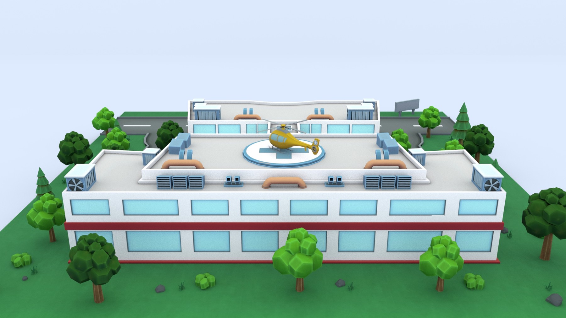 Три госпиталь. 3d модель больницы. Когама модель больница. Проект больница 3д. Интерьер больницы 3д.