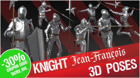 3D Poses - Knight "Jean-François"