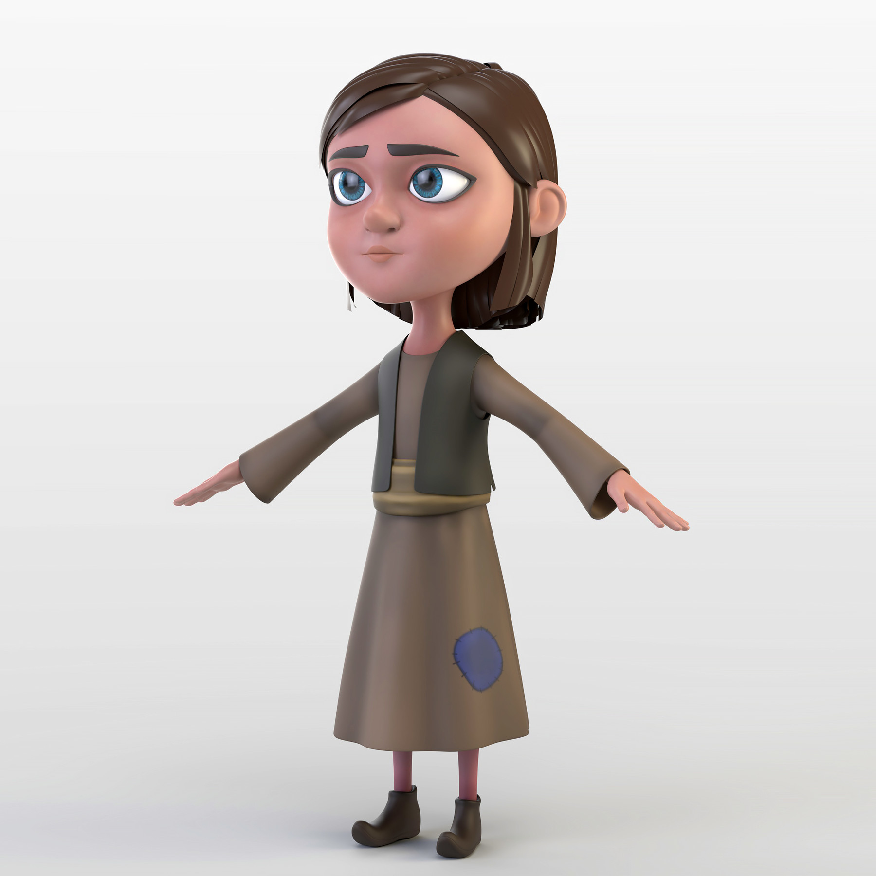 ArtStation - Cartoon Peasant Girl | Resources