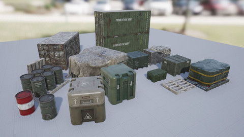 Military Containers and Crates Pack