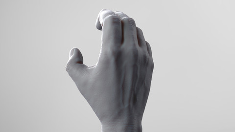 Realistic Hand Model For 3D Print