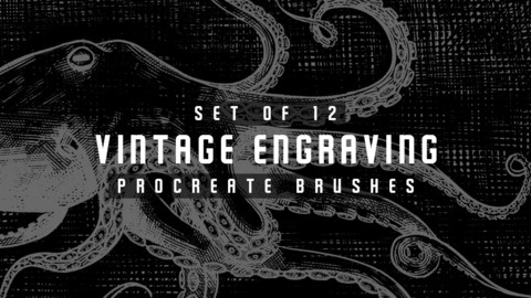 Vintage Engraving Procreate Brushes