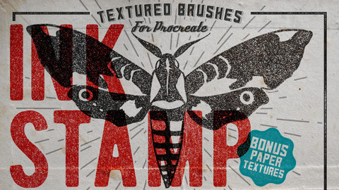 Ink Stamp Procreate Brushes