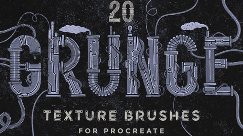 Grunge Texture Procreate Brushes