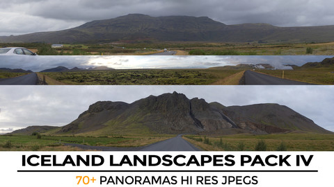 Iceland Landscapes Panorama Photo Reference Pack