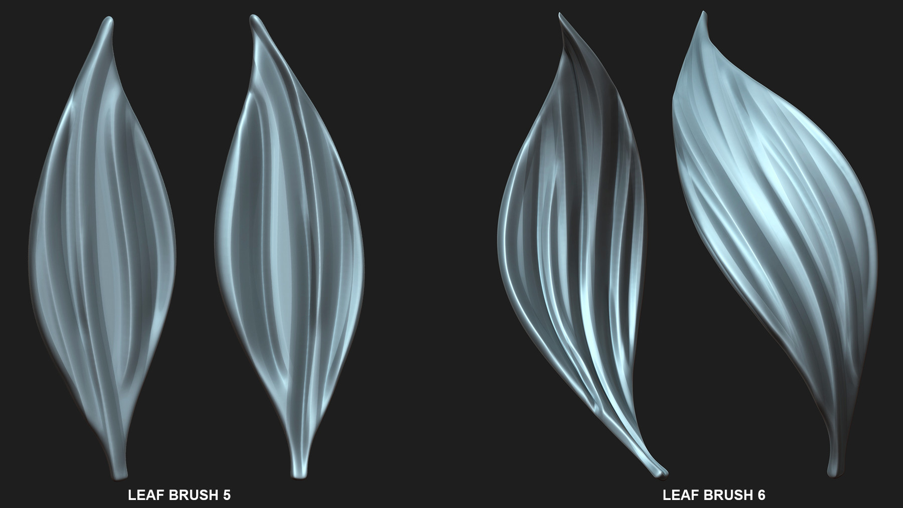 make stylized leaves in zbrush