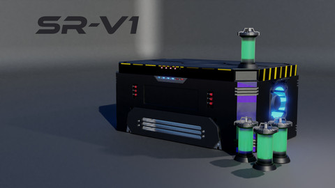 Sci-Fi Crate with Battery