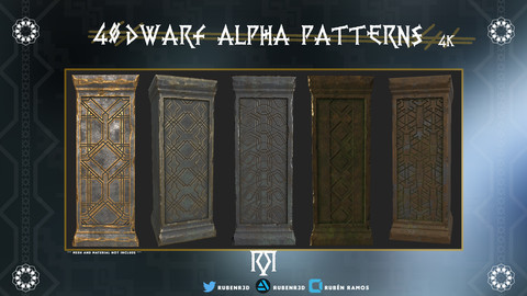 40 Dwarf Alpha Patterns - 4k