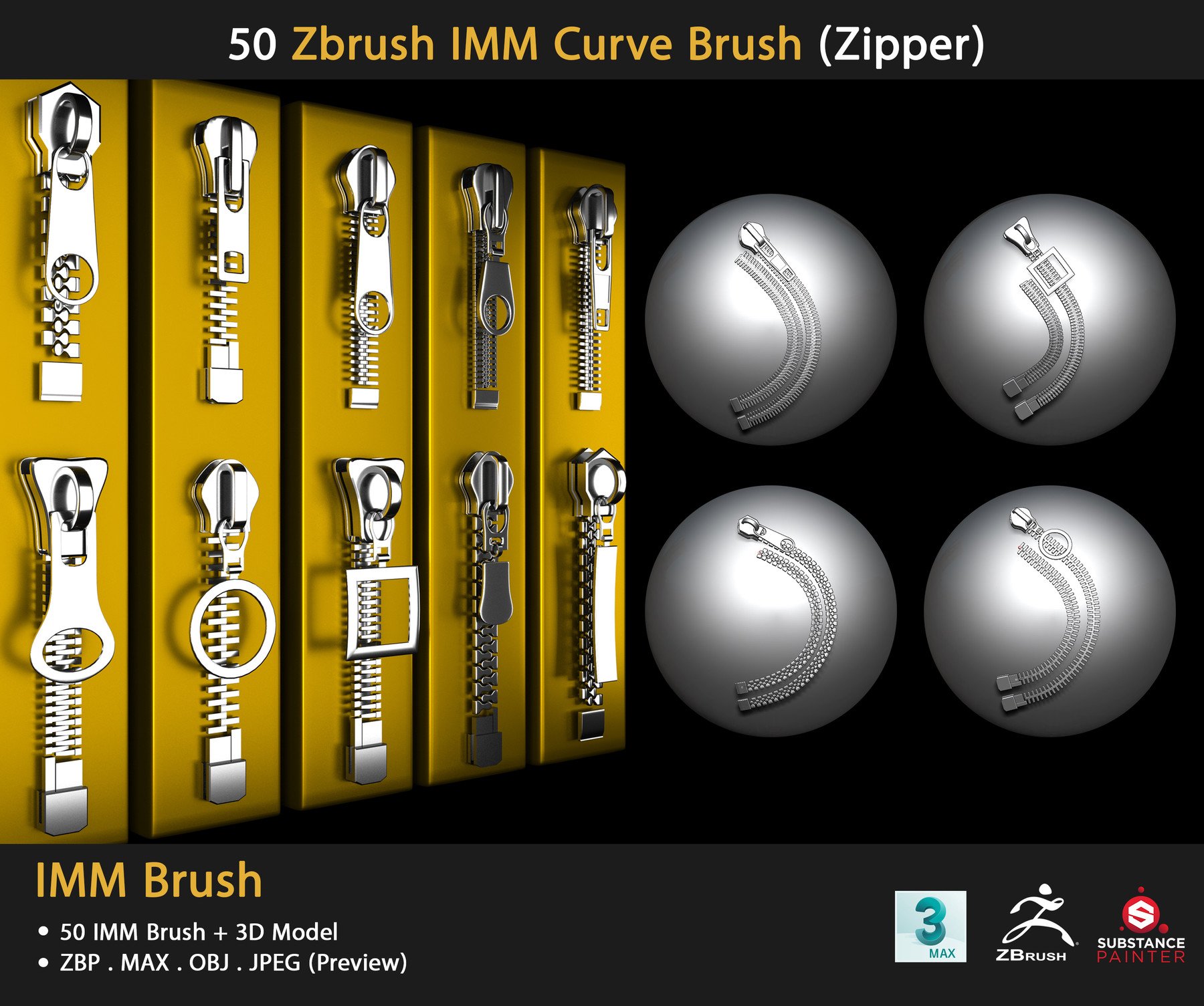 free zbrush zipper