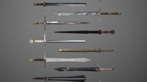 Fantasy Swords - 11 Pack - Set 001