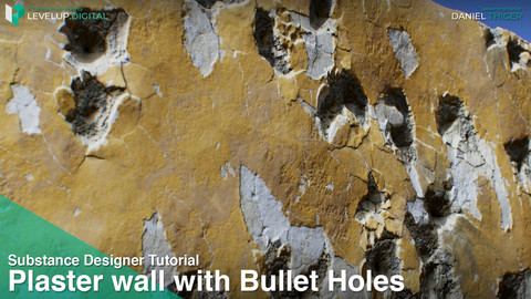 Plaster Wall with Parameter-driven Bullet Holes | Daniel Thiger