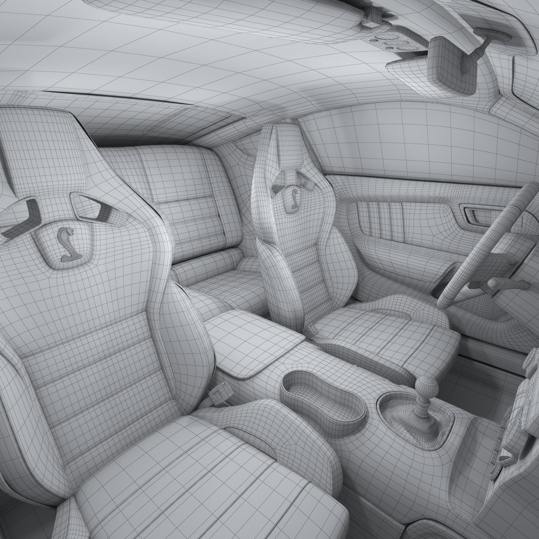 ArtStation - Ford Mustang Shelby GT500 2020 with HQ Interior | Game Assets