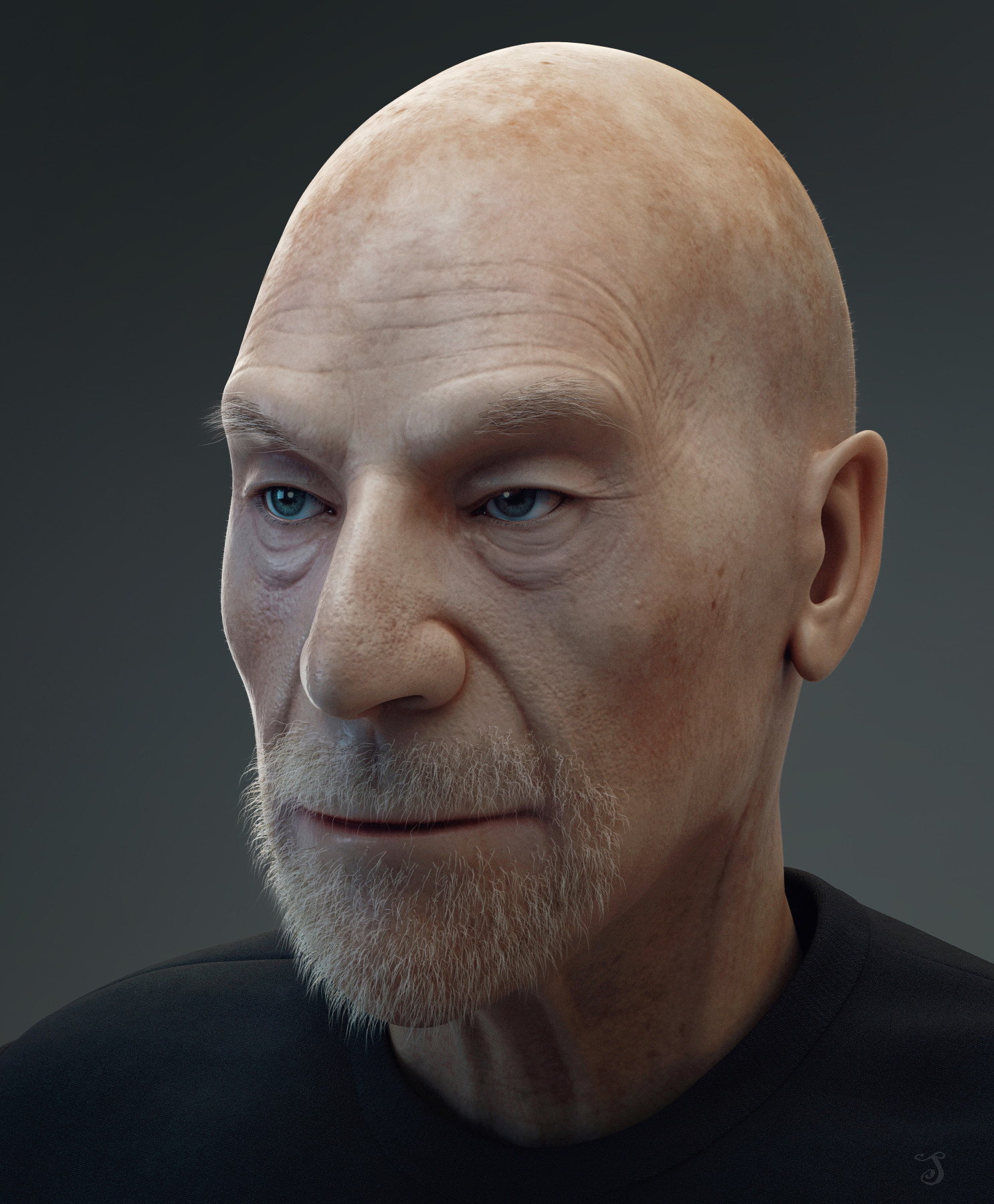 ArtStation - old man portrait 3d model | Resources