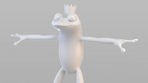 Cartoon Frog Prince