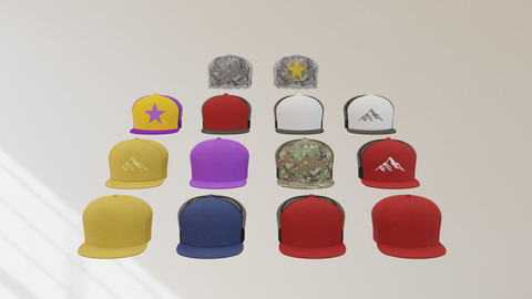Sport Caps  3D Model
