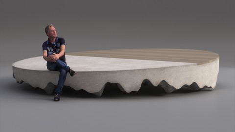 Circle Bench by Dark Band Studio
