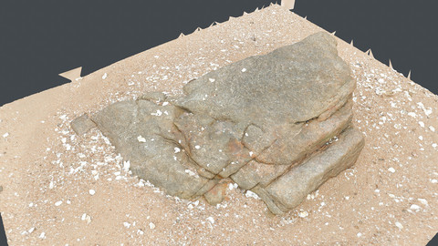 Photoscan_Beach Rock_0027_only HighPoly Mesh (16K Texture)