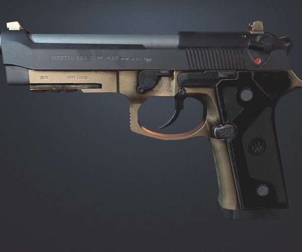 ArtStation - The Pistol Beretta M9 | Resources