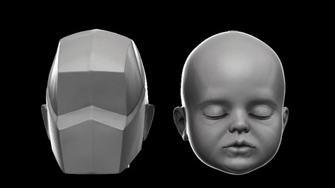 Planes of the baby head + Sample Mesh
