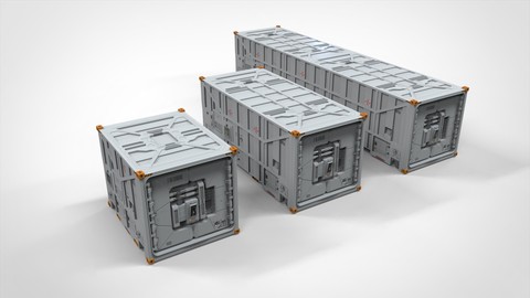 sci fi Cargo Container 1