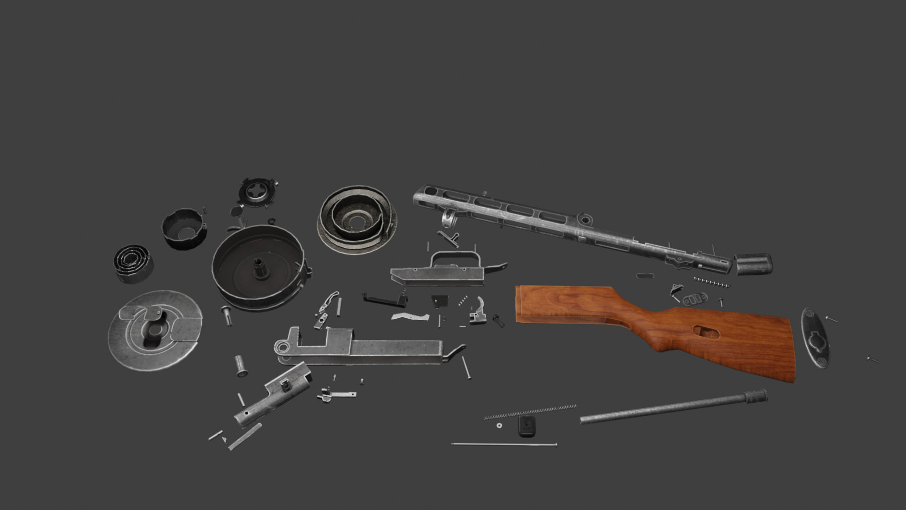 ArtStation - PPSH full disassembled model | Resources