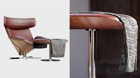 B & B Italia Almora Armchairs 3D Model