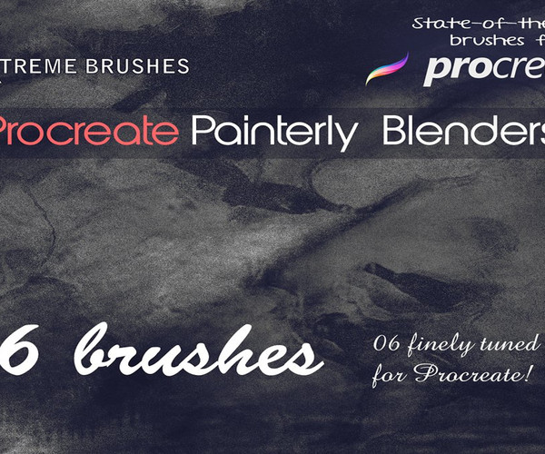ArtStation Procreate Painterly Blenders Brushes