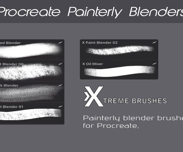 ArtStation Procreate Painterly Blenders Brushes