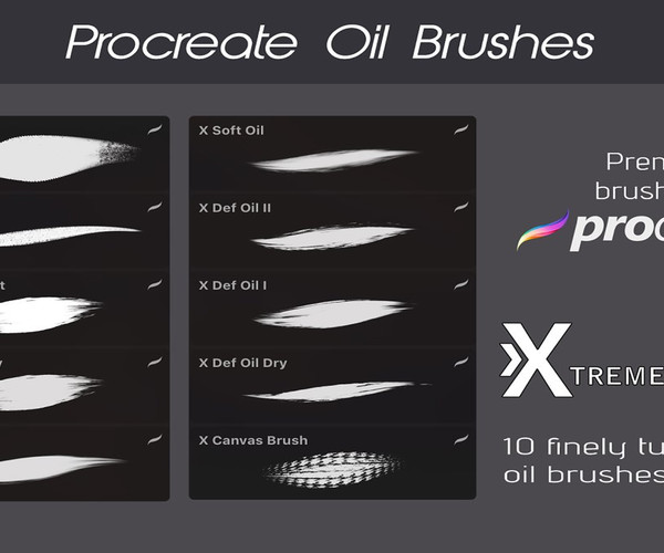 ArtStation Procreate Oil Brushes Brushes