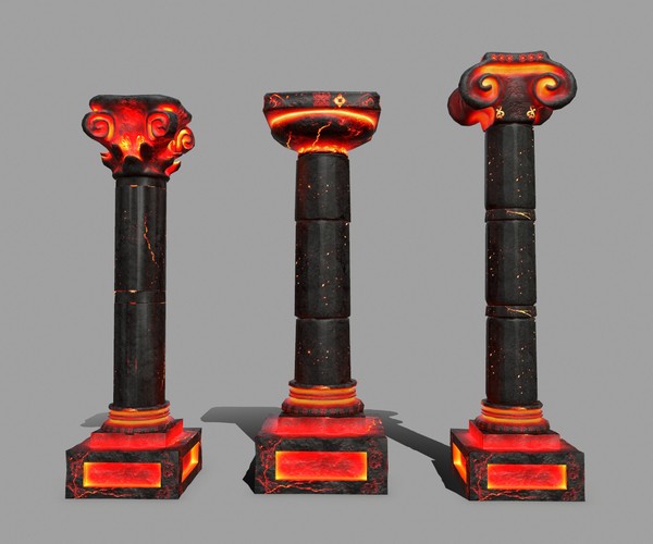 ArtStation Pillar Set Game Assets