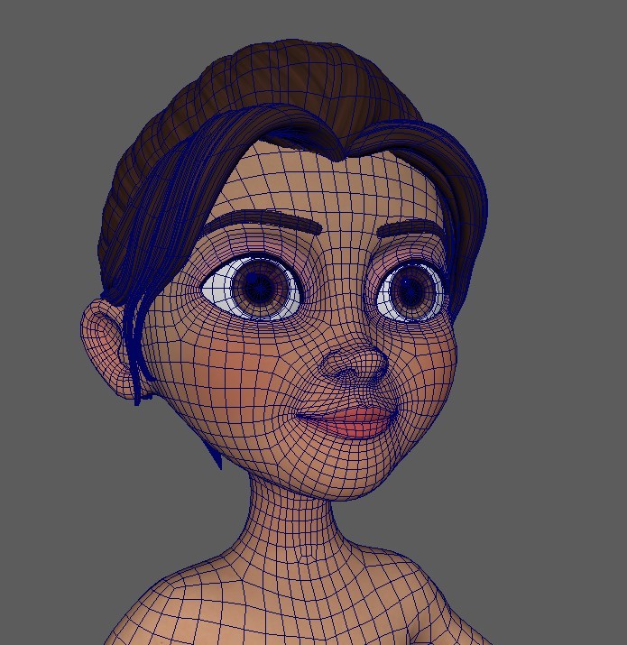 ArtStation - olivia rig ( cartoon girl character rig ) | Game Assets