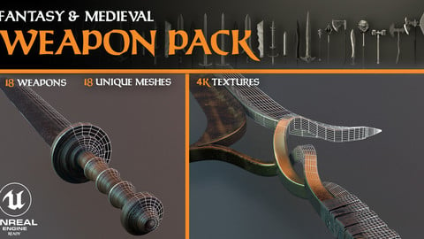 Fantasy and Medieval Weapon Pack
