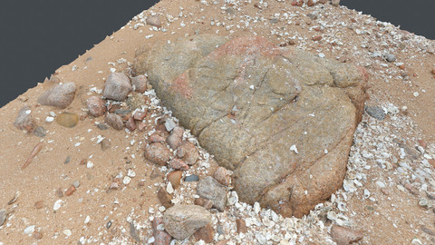 Photoscan_Beach Rock_0045_only HighPoly Mesh (16K Texture)