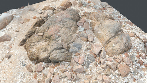 Photoscan_Beach Rock_0051_only HighPoly Mesh (16K Texture)