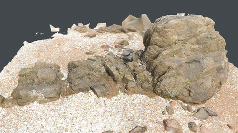 Photoscan_Beach Rock_0052_only HighPoly Mesh (16K Texture)