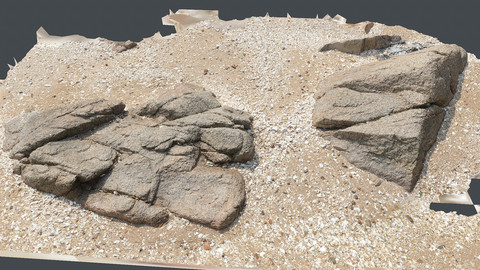 Photoscan_Beach Rock_0056_only HighPoly Mesh (16K Texture)