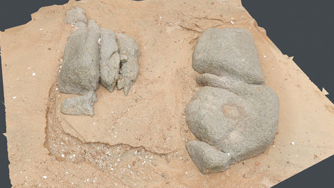 Photoscan_Beach Rock_0062_only HighPoly Mesh (16K Texture)