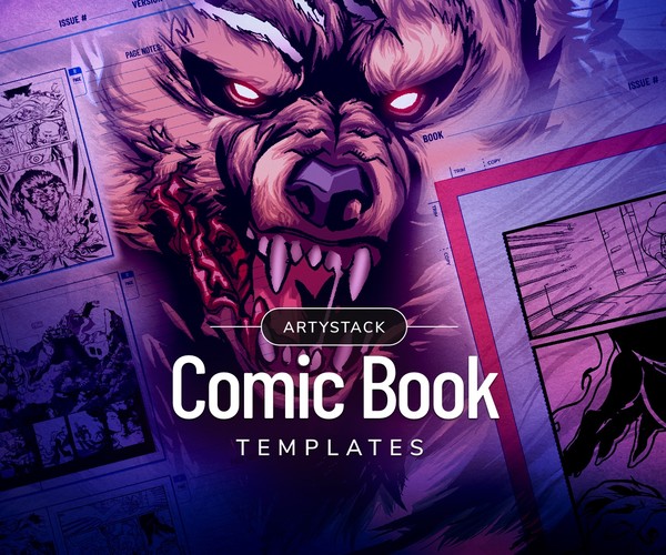 ArtStation Comic Book Templates for Books & Comics