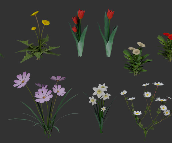 ArtStation - Flowers Pack | Game Assets