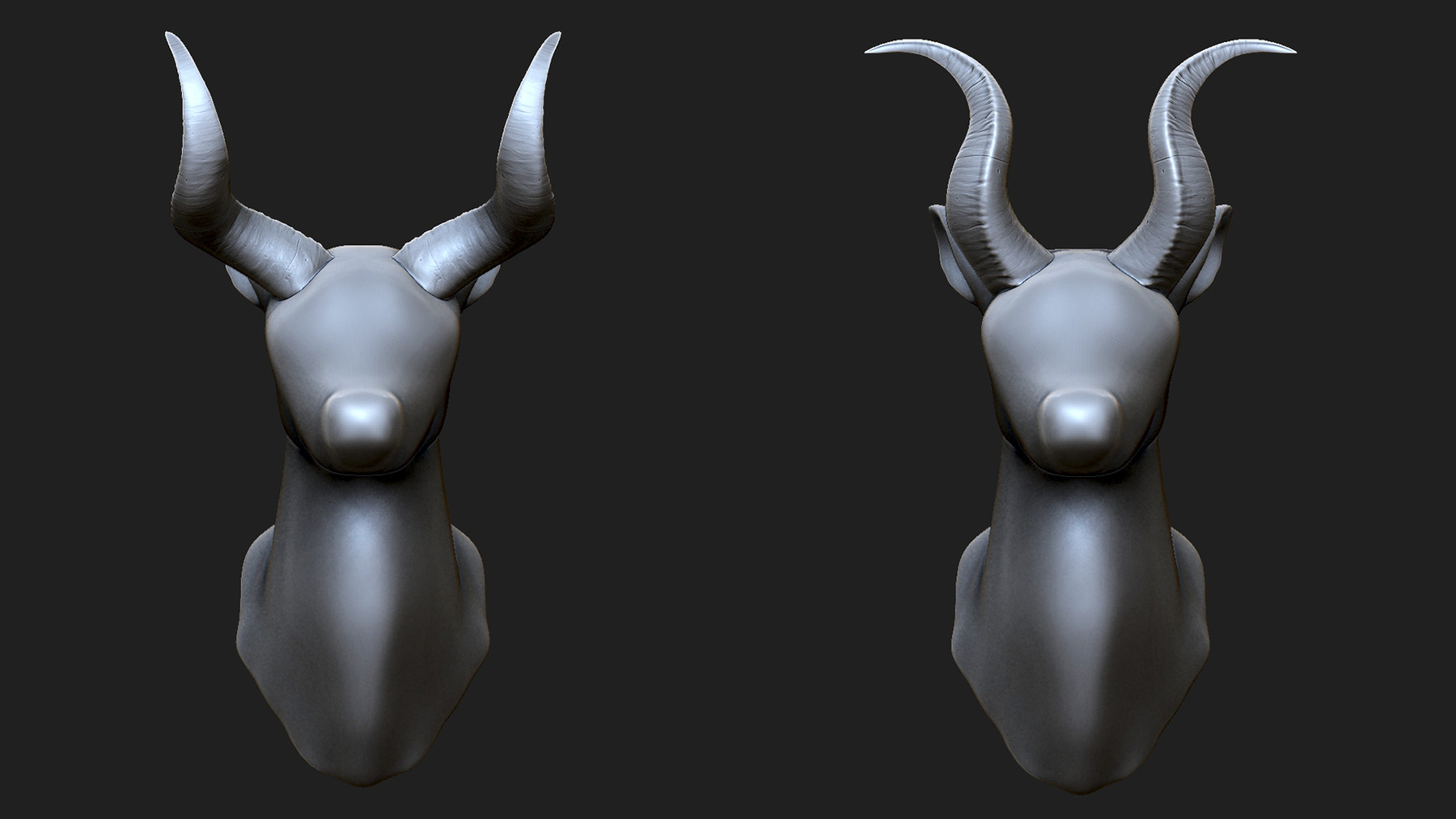 ArtStation ZBrush Horns IMM Brushes VOL. 1 Brushes