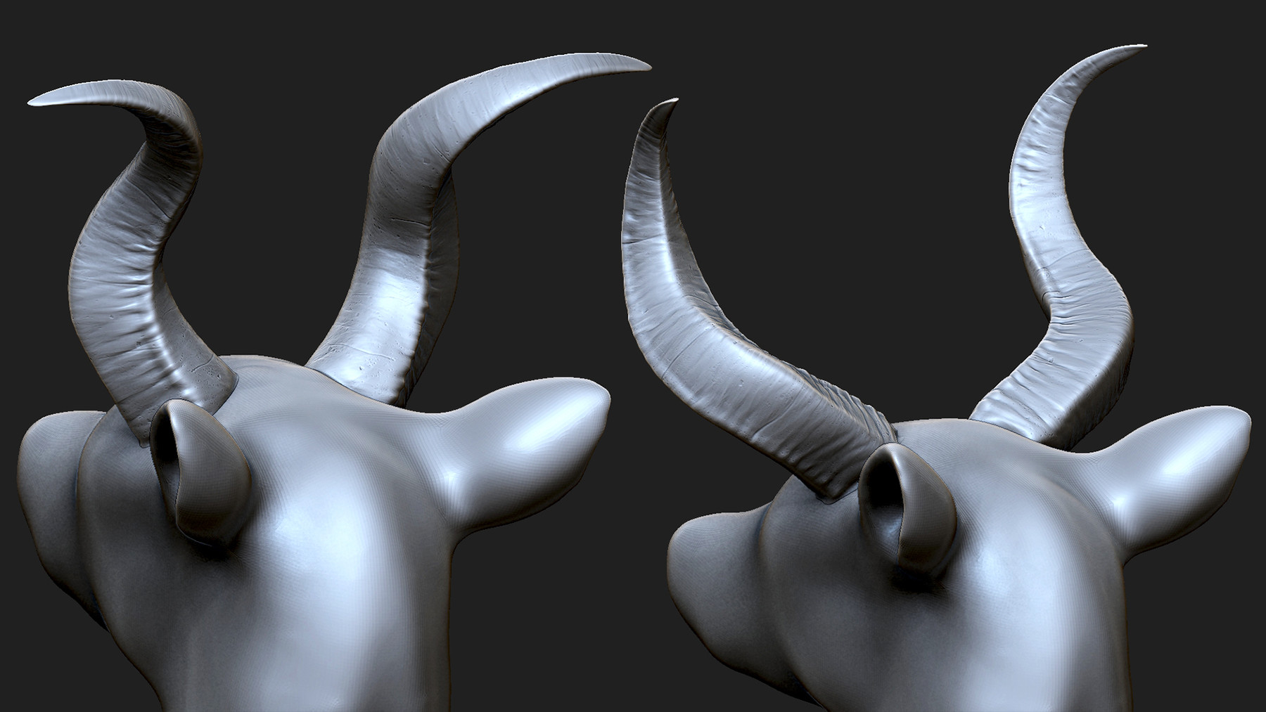 horns texture zbrush