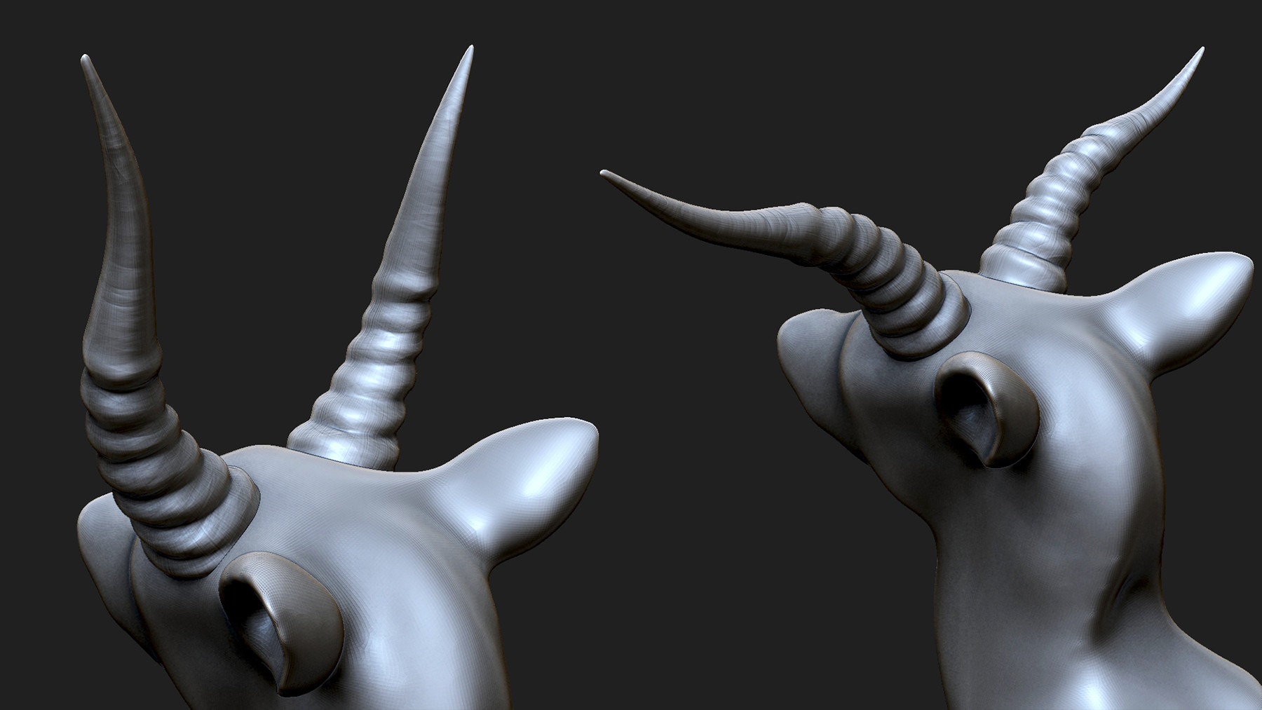 ArtStation ZBrush Horns IMM Brushes VOL. 1 Brushes