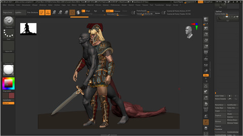 tutorial poniendo en pose el personaje