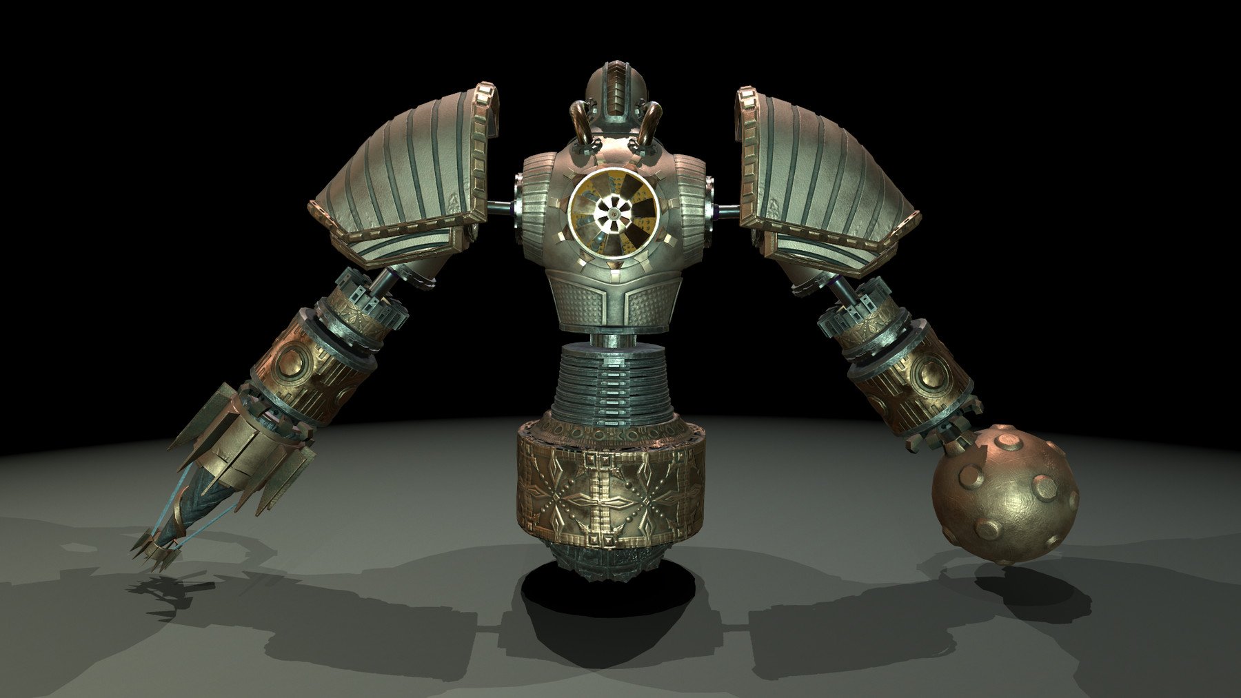 ArtStation - The mechanical Golem | Game Assets